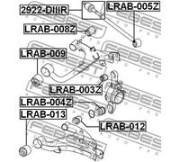 Boccola braccio oscillante Assale posteriore superiore LRAB-009 FEBEST