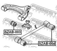 Boccola braccio oscillante Assale posteriore SZAB-004 FEBEST per SUZUKI VITARA