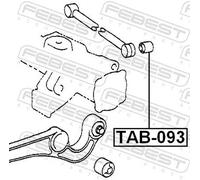 Boccola braccio oscillante Assale posteriore TAB-093 FEBEST per TOYOTA