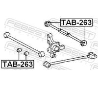 Boccola braccio oscillante Assale posteriore TAB-263 FEBEST per TOYOTA