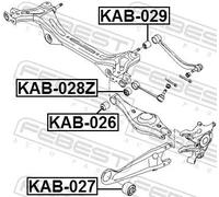 FEBEST KAB-026 Supporto braccio oscillante
