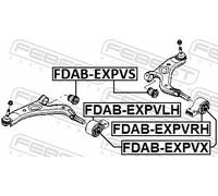 FEBEST Supporto Braccio Oscillante Destra Posteriore Inferiore per Ford USA