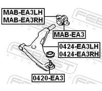 Boccola braccio oscillante Dx Supporto idraulico MAB-EA3RH FEBEST per MITSUBISHI
