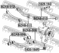 Boccola braccio oscillante Esterno BZAB-010 FEBEST per MERCEDES-BENZ SSANGYONG