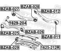 Boccola braccio oscillante Esterno BZAB-028 FEBEST per MERCEDES-BENZ CLS SL GLC