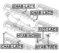 Boccola braccio oscillante Esterno CHAB-LAC2 FEBEST per DAEWOO LACETTI Hatchback