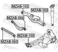 FEBEST MZAB-103 Supporto braccio oscillante