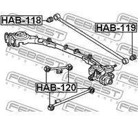 Boccola braccio oscillante interno HAB-118 FEBEST per HONDA CAPA HR-V LOGO