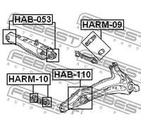 Boccola braccio oscillante interno HARM-09 FEBEST per HONDA MITSUBISHI