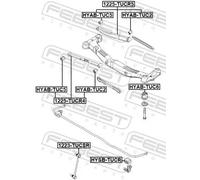 Boccola braccio oscillante interno HYAB-TUC2 FEBEST per KIA HYUNDAI