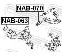 FEBEST Supporto Braccio oscillante NAB-063 per NISSAN TERRANO II (R20)