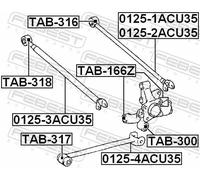 FEBEST TAB-316 Supporto braccio oscillante