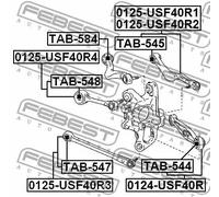 Boccola braccio oscillante interno TAB-545 FEBEST per CHRYSLER LEXUS DODGE