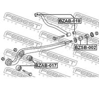 Boccola braccio oscillante posteriore BZSB-002 FEBEST per MERCEDES-BENZ CLASSE G