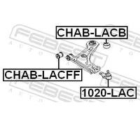 Boccola braccio oscillante posteriore CHAB-LACB FEBEST per DAEWOO REZZO
