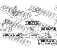 FEBEST NAB-2Y34 Supporto braccio oscillante per TOYOTA Rush II SUV (F700)