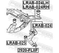 FEBEST LRAB-024 Supporto braccio oscillante
