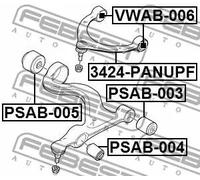 Boccola braccio oscillante posteriore Supporto idraulico PSAB-005 FEBEST