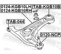 FEBEST TAB-KGB10B Supporto braccio oscillante