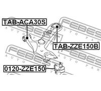 FEBEST TAB-ZZE150B Supporto braccio oscillante