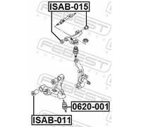 Boccola braccio oscillante Superiore ISAB-015 FEBEST per ISUZU ASCENDER N