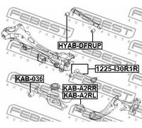 Boccola braccio oscillante Sx KAB-A2RL FEBEST per HYUNDAI KIA