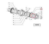 BOCCOLA CAMBIO ALBERO SECONDARIO FIAT FIORINO - UNO ORIGINALE 7720619