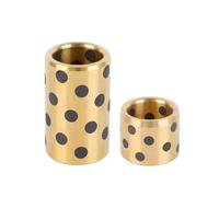Boccola con flangia. Self-Lubricating Brass Graphite Bushing, Oil-Free Copper Alloy Sleeve Bearing(50x60x40mm)
