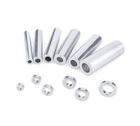 Boccola del cuscinetto della rondella, 100 pz/lotto M3-M8 Distanziali Rondella Piatta Boccola Guarnizione Manica Distanziatori Lunghezza 3mm ~ 40mm((L) 10mm,M5 (10mm OD))