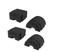 Boccola della barra antirollio Adatto per Audi A8D3 2003-2010 Anteriore Posteriore Asta di Bilanciamento Manicotto In Gomma Stabilizzatrice Boccola 4E0411313 4E0 411 313(Rear 1set(4pcs))
