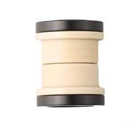 Boccola di ricambio per mountain bike per Fox e ammortizzatori posteriori, kit boccola DU compatibile con parti di sospensione DH Bike, lega di alluminio da 22-68 mm con gomma, nero (22 mm)