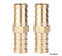 Boccola di riduzione con spinato in ottone Raccordo per tubo con filettatura femmina Adattatore connettore Professionale Durevole Antiruggine Resistenza all'alta pressione per (14-14 mm)