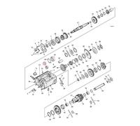 BOCCOLA DI TRASMISSIONE, ALBERO SECONDARIO, .005 POLLICI, 37-E76 BT (NU) CLUTCH