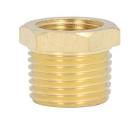 Boccola esagonale Adattatore femmina, Raccordo for tubo in ottone, adattatore connettore maschio-femmina, giallo, misure multiple(3/8-1/4)