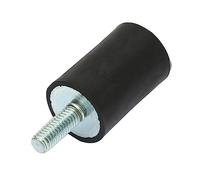 Boccola for prigionieri 4 pezzi Supporti in gomma metallica M3 M5 Supporti in gomma silenziosi Antivibrazione Silent Block Strumento Smorzatore for isolatore filettato for auto barca(15x15 M5x12)