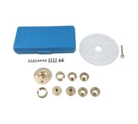 Boccola Guida Router in Ottone Massiccio 10-30mm Boccola Guida | 10 ottone, misure metriche 10-30mm, per tagli precisi, include per perno centraggio, base acrilica