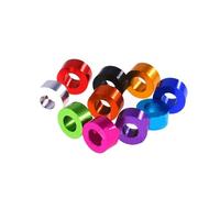 Boccola in alluminio 10 pezzi M3 guarnizioni piatte for cuscinetti con rondella anodizzata in alluminio spessore 0,5-3 mm(Silver,3X6X0.5MM-10PCS)