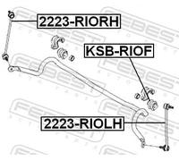 FEBEST Cuscinetto Stabilizzatore Frontale per Kia Rio III Ub Jb Hyundai Accent
