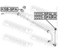 FEBEST Cuscinetto stabilizzatore anteriore per KIA Shuma II FB, Carens I FC