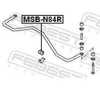 Boccola in gomma barra stabilizzatrice Assale posteriore MSB-N84R FEBEST