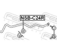 Boccola in gomma barra stabilizzatrice Assale posteriore NSB-C24R FEBEST