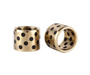 Boccola in ottone con grafite senza, Boccole con cuscinetto a manicotto in rame e grafite, ottone, ID 22-50 mm, dimensioni multiple(50x65x90mm)