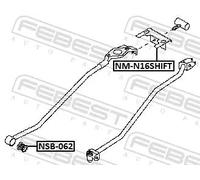 FEBEST NM-N16SHIFT Boccola, Asta selezione / innesto
