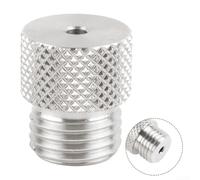 Boccola per trapano in acciaio inossidabile per dima di tassello M14, localizzatore guida per foratura del legno da 3-10 mm, per punzonatura di precisione per la lavorazione del legno, argento (3 mm)