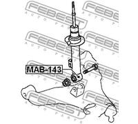 Boccola sospensione MAB-143 FEBEST per MITSUBISHI L200 / TRITON PAJERO SPORT III