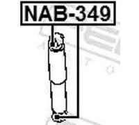 Boccola sospensione NAB-349 FEBEST per NISSAN NAVARA NP300 PATHFINDER III