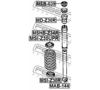 Boccola sospensione Occhiello superiore MAB-144 FEBEST per MITSUBISHI JEEP DODGE