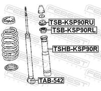 Boccola sospensione TAB-542 FEBEST per TOYOTA YARIS YARIS / VIOS Tre volumi