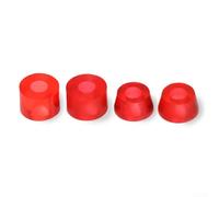 Boccole coniche per skateboard in poliuretano, 4 pezzi, 11 x 16 mm, supporto per sospensione per un migliore controllo (rosso 2)