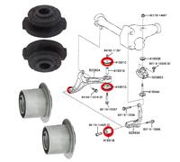 Boccole Dei Supporti Differenziale Per Lexus LS400 UCF20